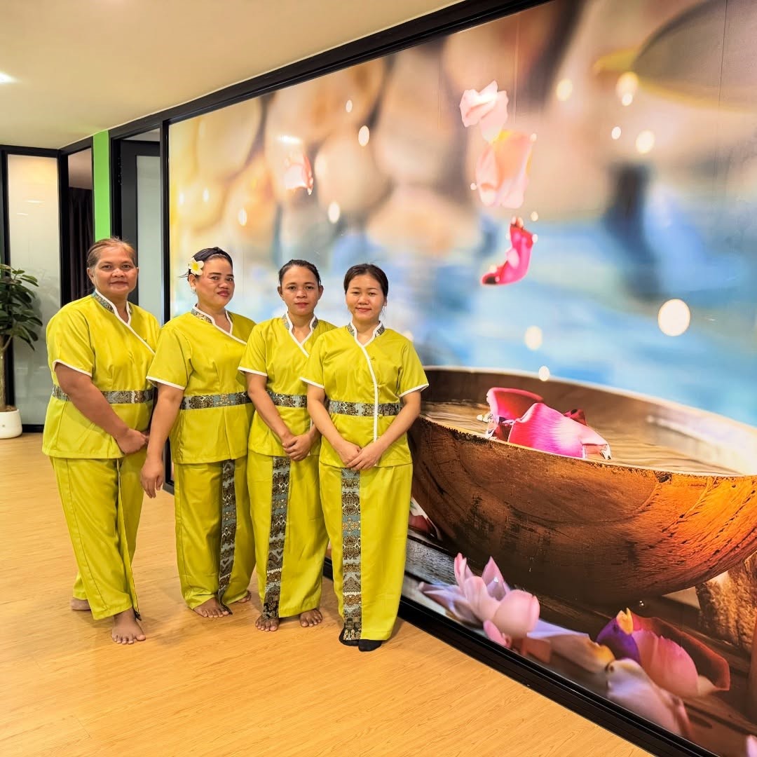 Riviera Beauty therapists in Batik uniforms